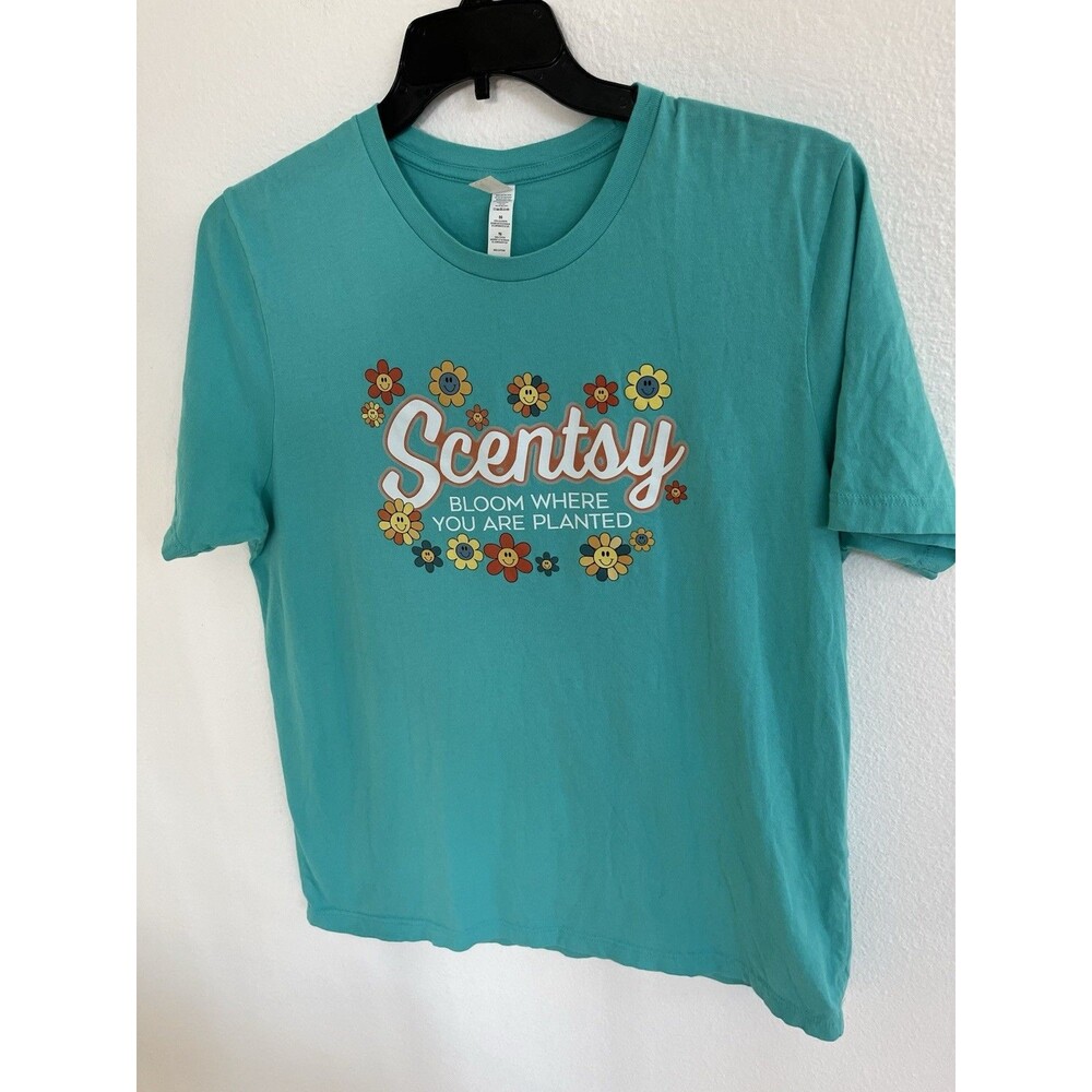 Bella + Canvas 3001 Women’s T-Shirt Size XL Turquoise Blue 100% Cotton Everyday